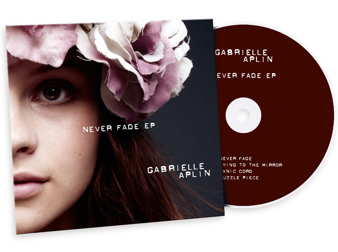 Gabrielle Aplin ‘Never Fade EP’ Cover Design image