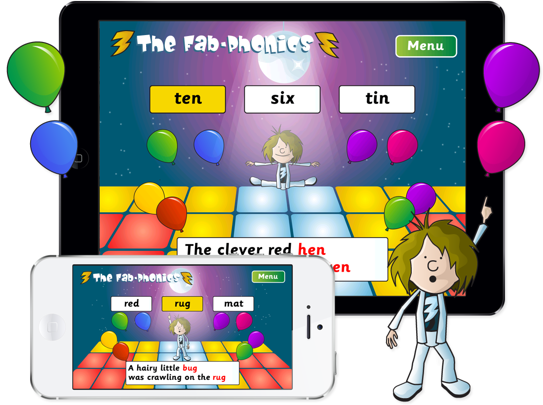 Fab-Phonics ‘Rap and Tap’ App for iPhone and iPad image