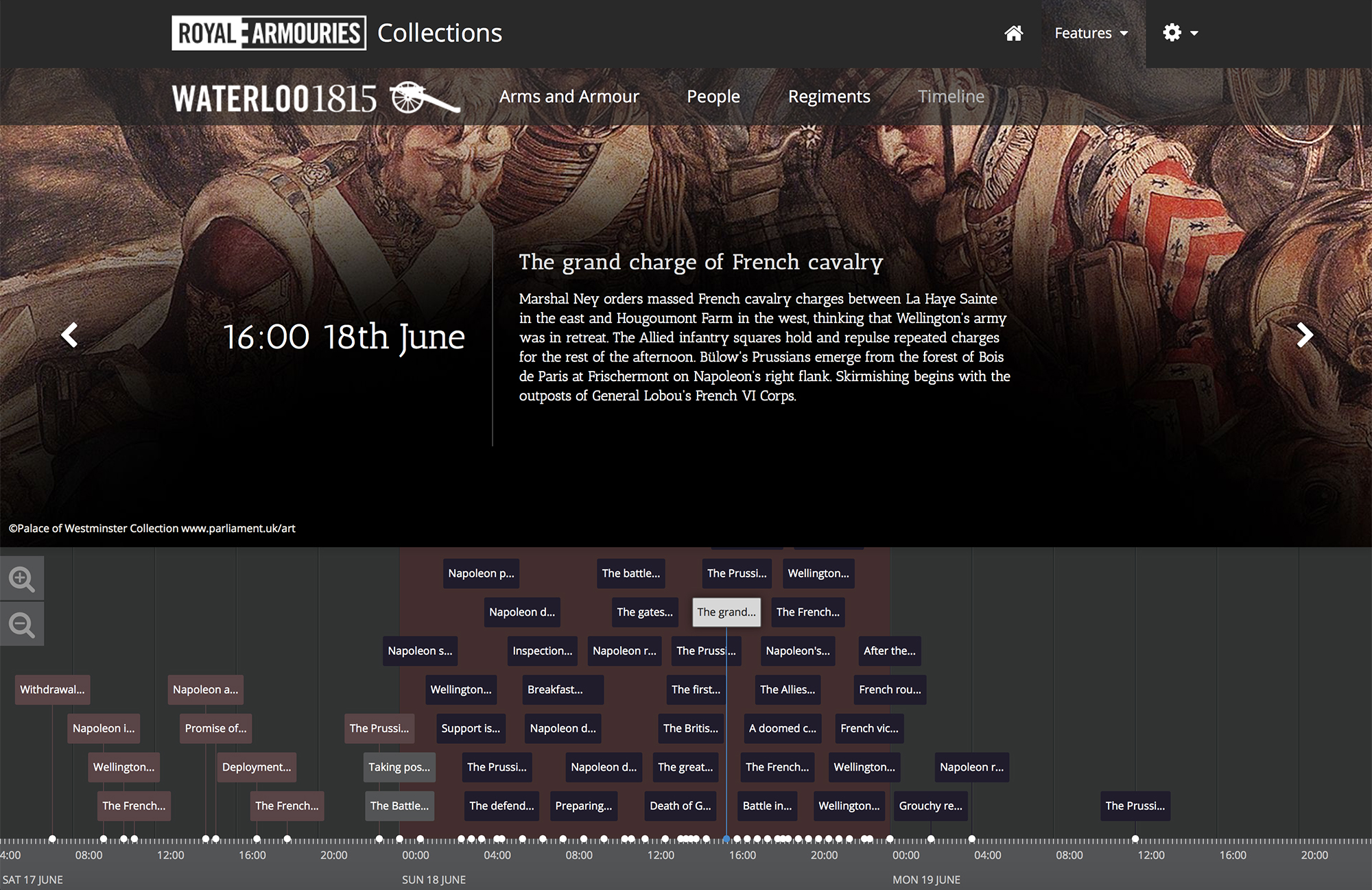 Royal Armouries Waterloo Timeline image