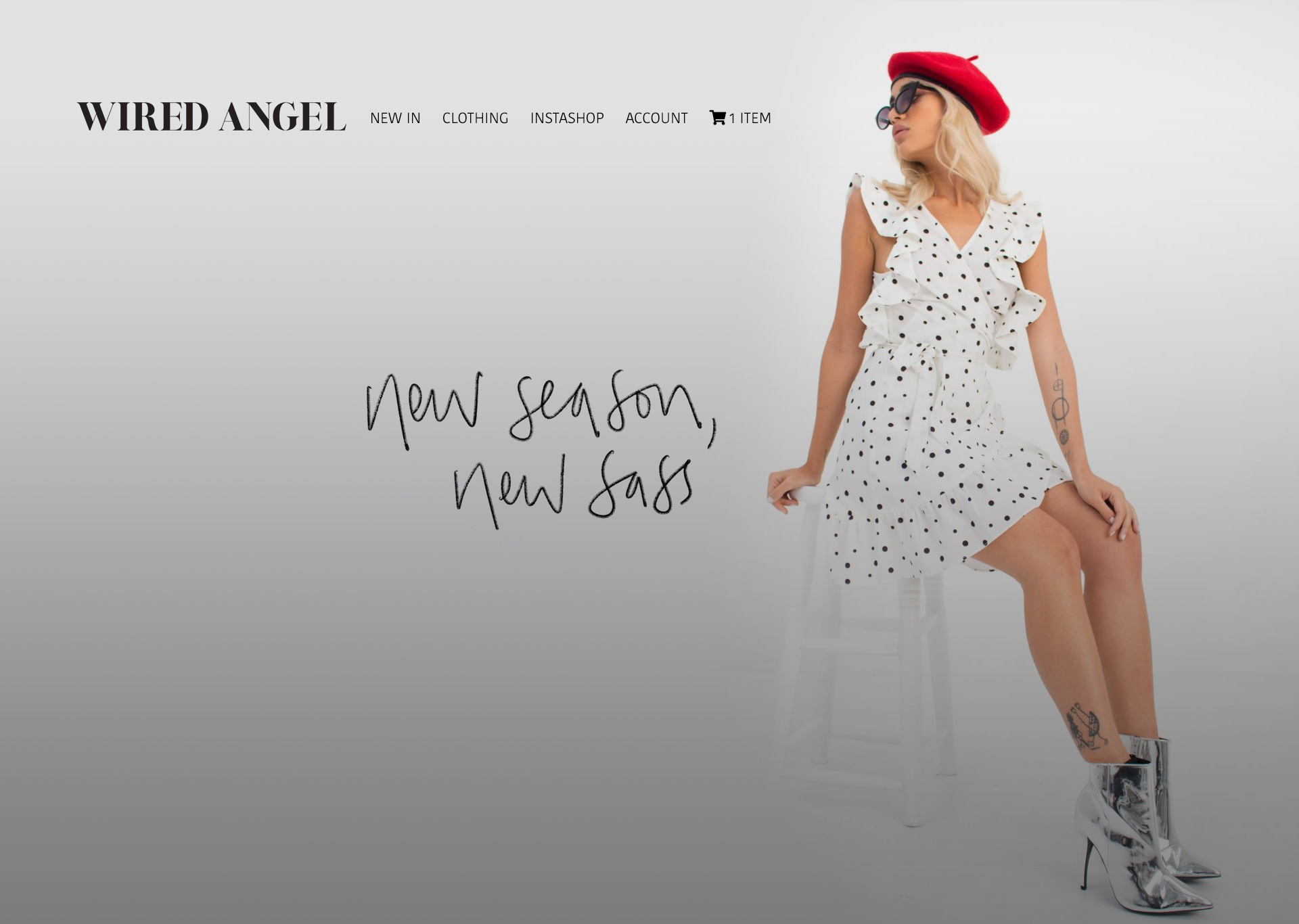 Wired Angel Fashion eCommerce Website image