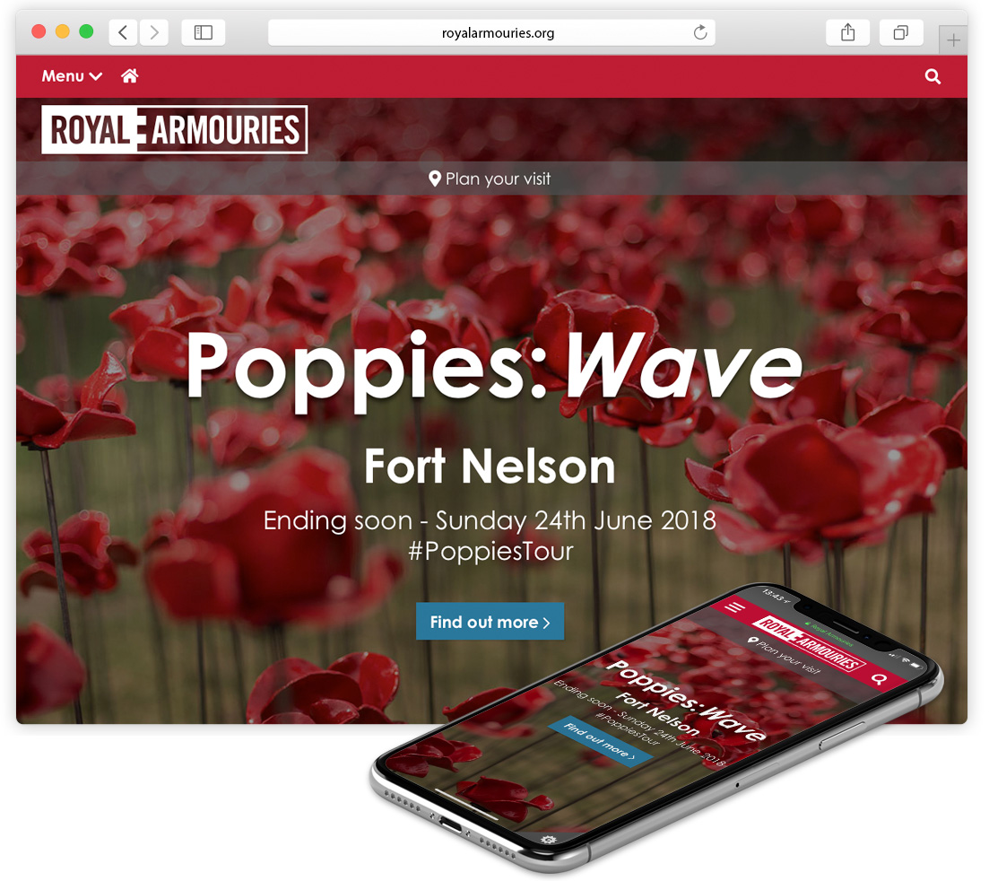 Royal Armouries Culture and Heritage Website Design and Coding image