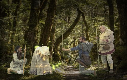 A mockup of Gooii's Robin Hood hologram Augmented Reality film