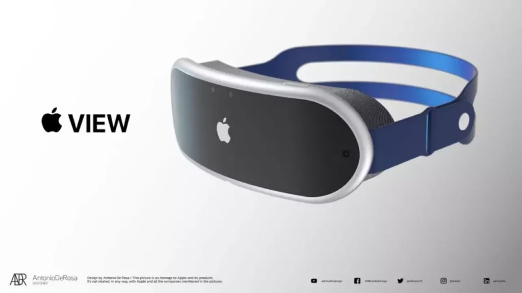 Predicted render of Apple Augmented Reality headset