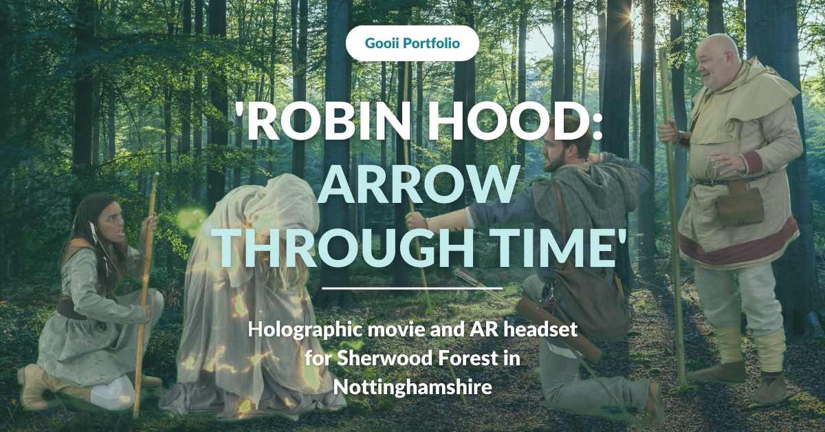 Gooii Portfolio: ‘Robin Hood: Arrow Through Time’ holographic movie image