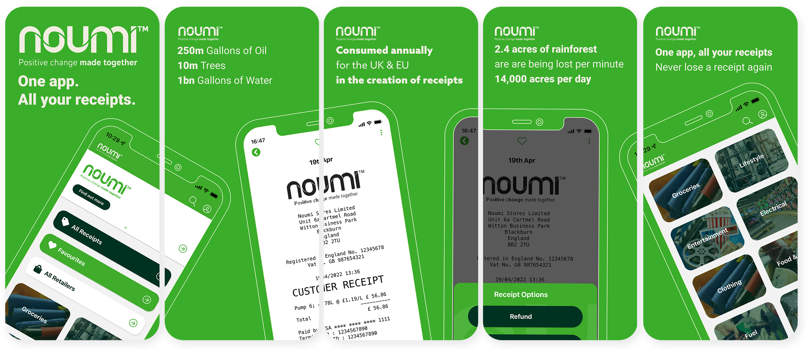 Gooii Portfolio: NOUMI digital receipts retail app image