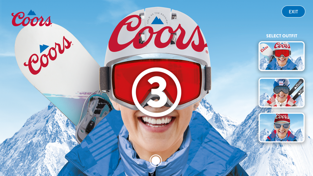 Augmented reality retail Coors AR-Countdown
