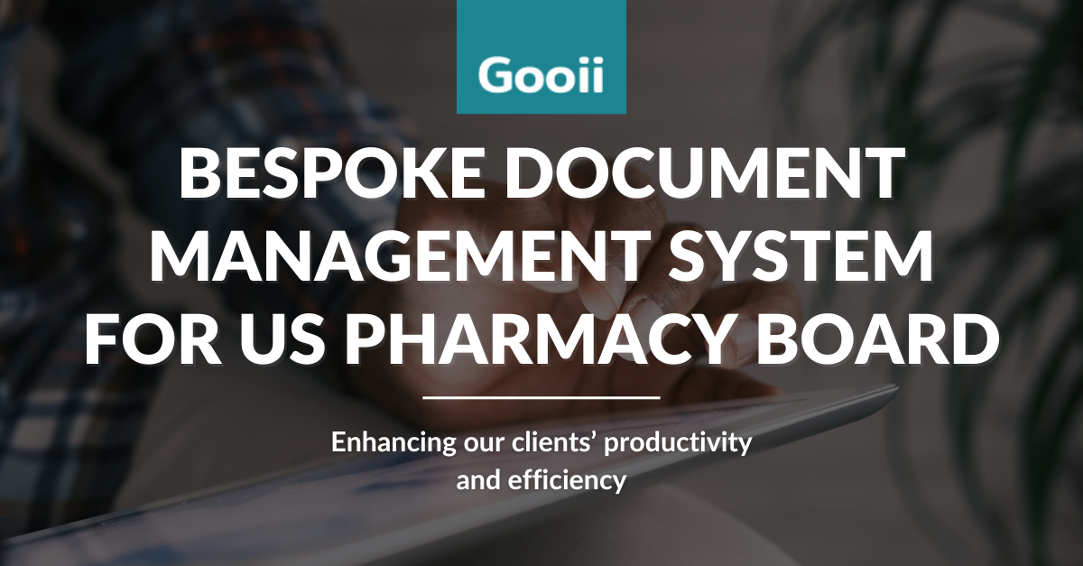 Gooii collaborates with American pharmacy association to create bespoke document management system image
