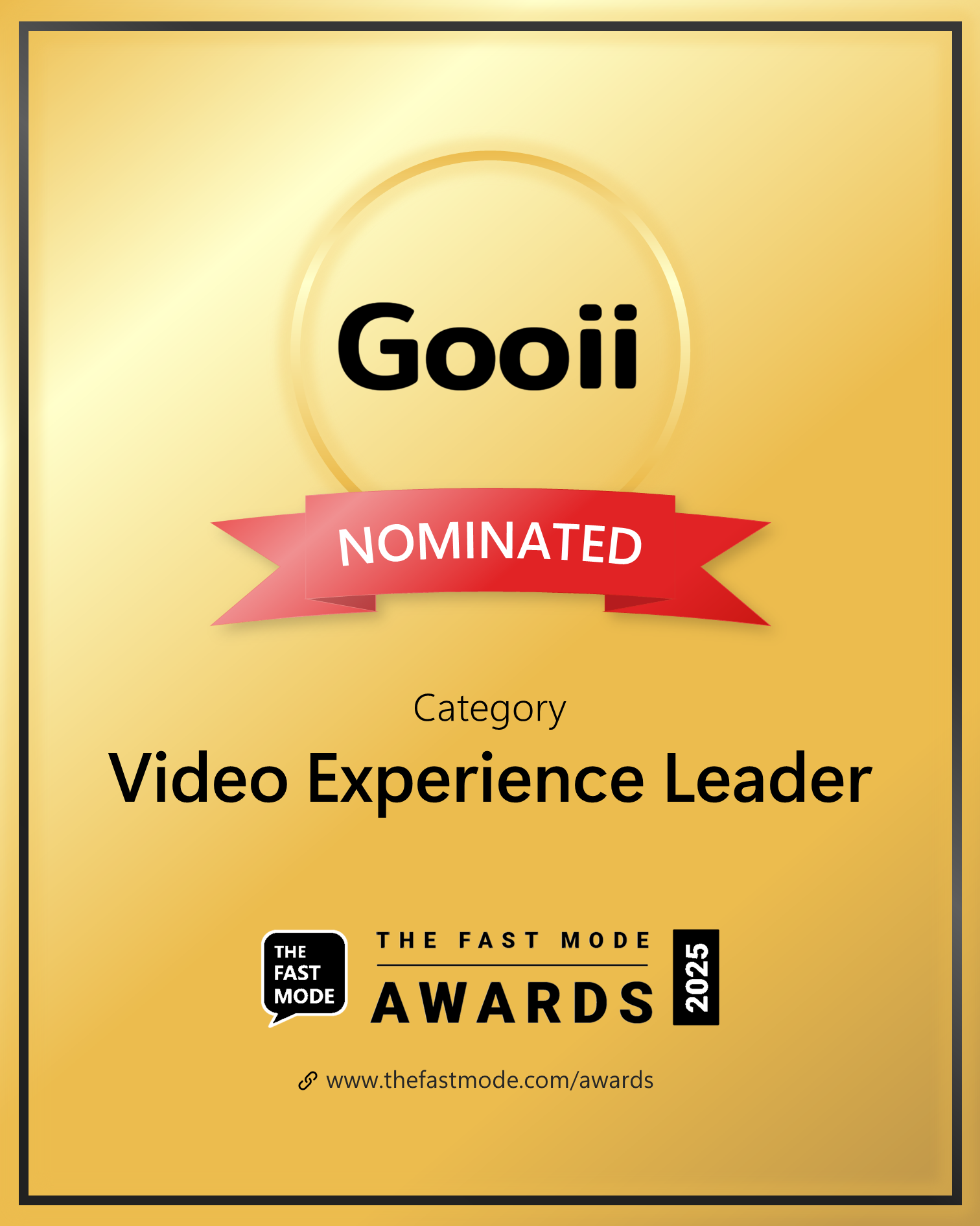 Gooii Nominated in The Fast Mode Awards 2025 image